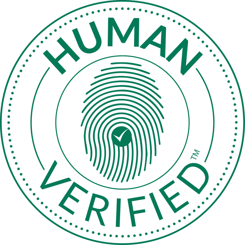 Human Verified™ badge